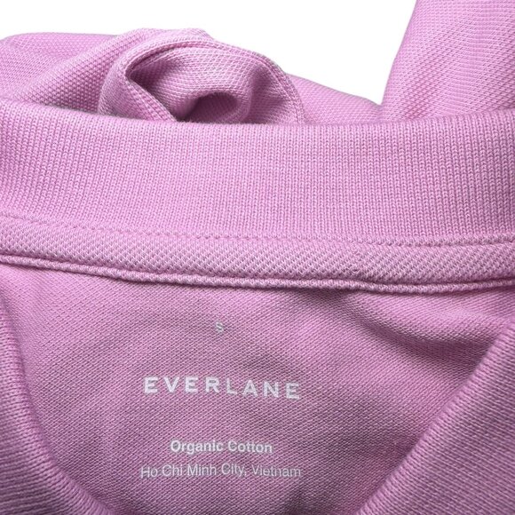 Everlane Organic Cotton Polo Shirt Lavender S Short Sleeve Stretch - Picture 5 of 7
